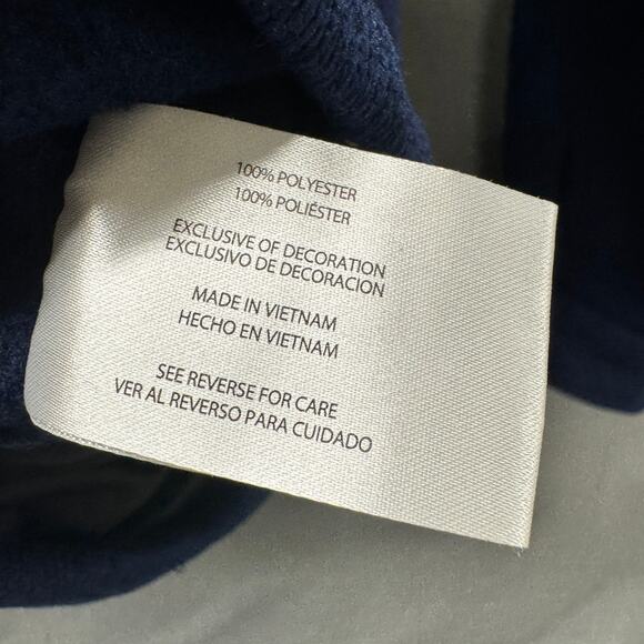 Eddie Bauer Shacket Mens Large Blue Sweater Fleece Shirt Jacket Snap Up NEW - Picture 7 of 8